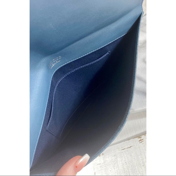 |SOLD| Jimmy Choo Leather & Suede Envelope Clutch/Pouch - Picture 6 of 10